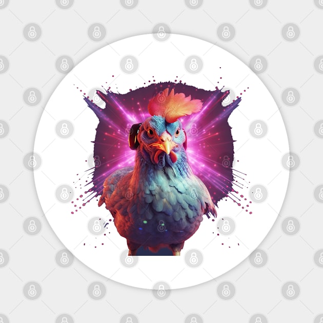 Disco Chicken Magnet by Urban Archeology Shop Gallery